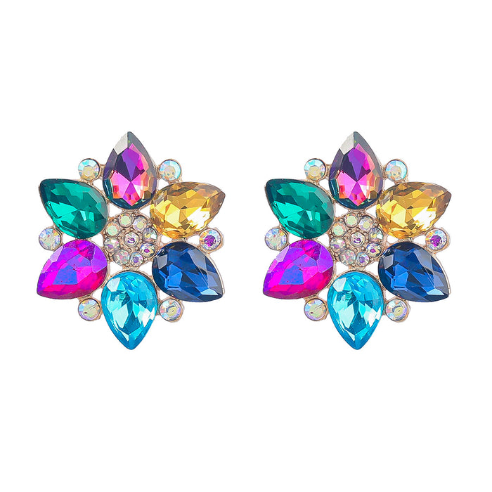 Jewelry WholesaleWholesale Boho Star Color Rhinestone Alloy Earrings JDC-ES-JL942 Earrings 氿乐 %variant_option1% %variant_option2% %variant_option3%  Factory Price JoyasDeChina Joyas De China