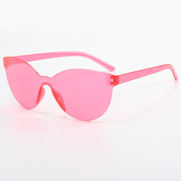 Wholesale Frameless Candy Color PC Lens Ladies Sunglasses JDC-SG-YuH006