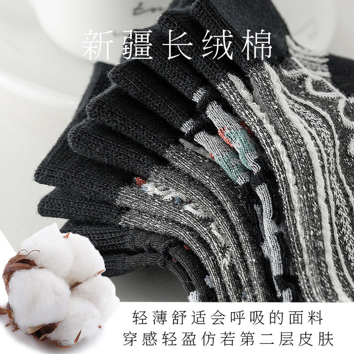 Wholesale socks summer thin section street stall wholesale cotton boat socks shallow mouth MOQ≥2 JDC-SK-LinX001