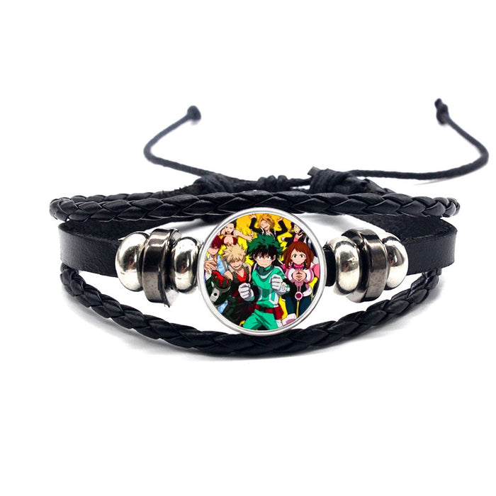 Wholesale Accessories Leather Bracelet Braided Adjustable MOQ≥2 (M) JDC-BT-YanY002