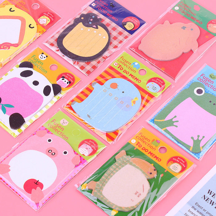 Wholesale Notebook Paper Cute Animal Paste Notepad JDC-NK-Liuj002