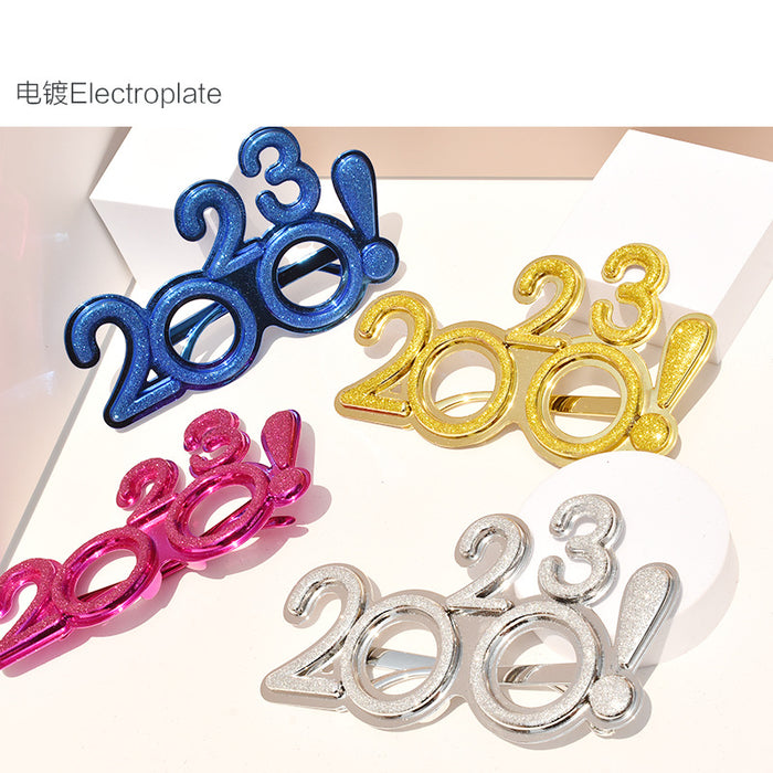 Wholesale Sunglasses PC 2023 Digital Glasses Modeling New Year's Eve Celebration Party JDC-SG-SFY003