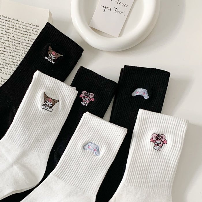 Wholesale Socks Cotton Cute Cartoon Embroidery Socks (S) JDC-SK-RCM001