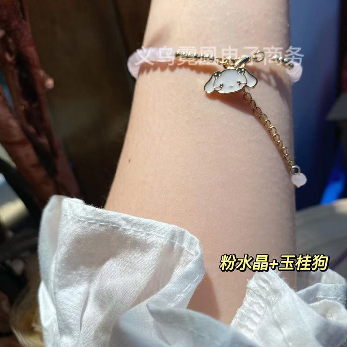 Wholesale Bracelet Cute Sweet Girl Girl Crystal Beaded Chain JDC-BT-NiHuang006