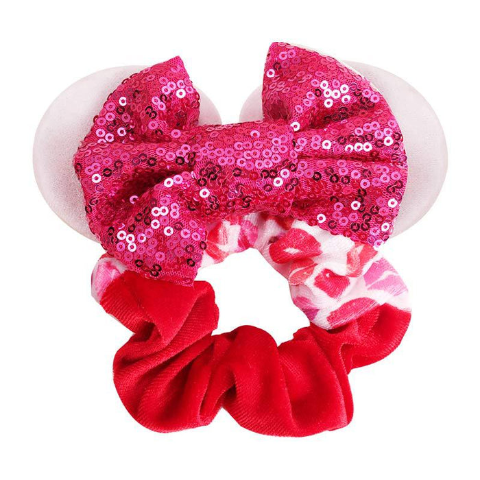 Wholesale Valentine's Day Large Intestine Hoop Ear Bow Hair Accessories （M）JDC-HS-Danzuo009