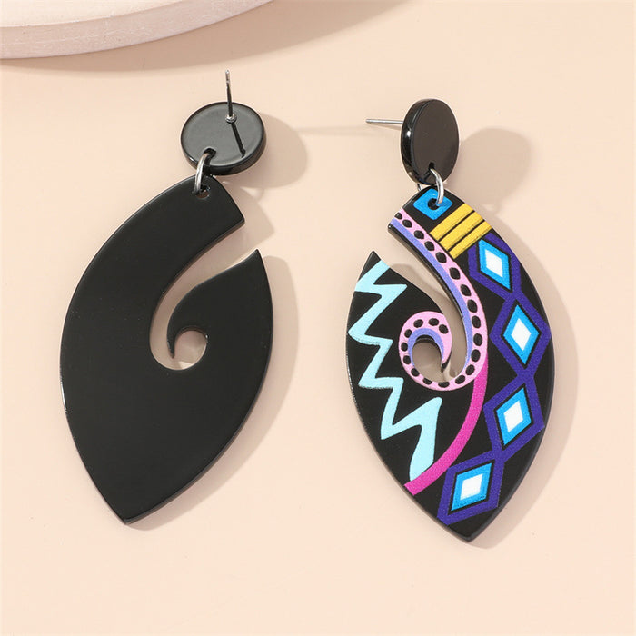 Wholesale acrylic boho earrings MOQ≥2 JDC-ES-ganl029