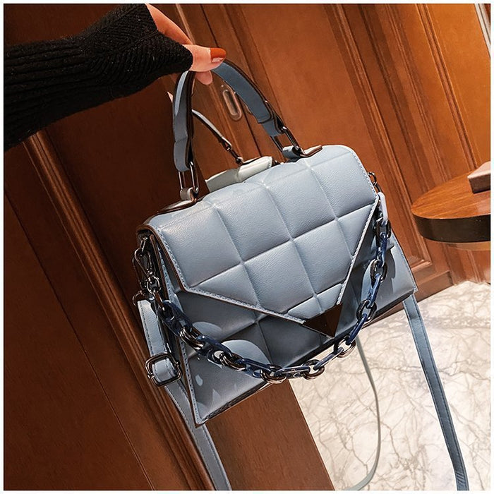 Jewelry WholesaleWholesale Lingge small square bag texture chain shoulder bag JDC-SD-Zunen001 Shoulder Bags 尊恩 %variant_option1% %variant_option2% %variant_option3%  Factory Price JoyasDeChina Joyas De China