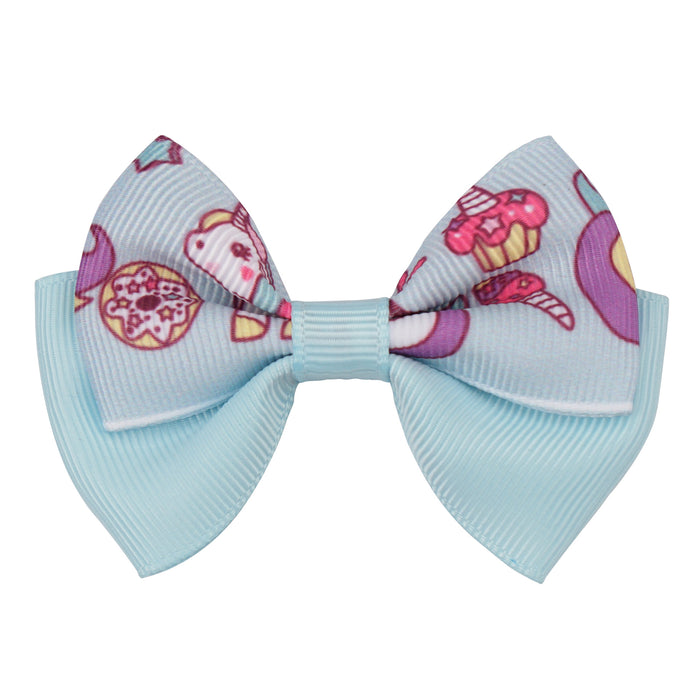 Wholesale Hair Clips Threaded Ribbon Kids Print Unicorn Butterfly MOQ≥5 JDC-HC-MNT001