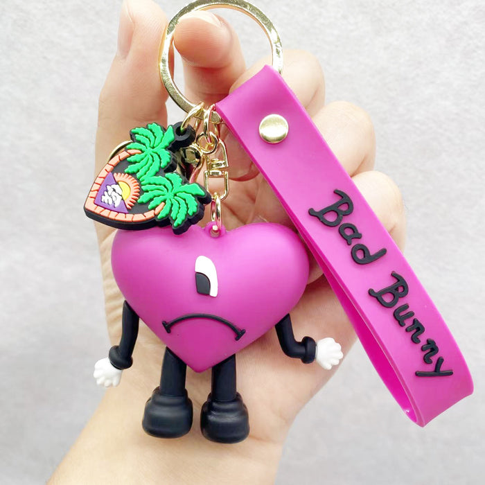 Wholesale Keychains Hardware PVC Cartoon Cute MOQ≥2 JDC-KC-MuYan001