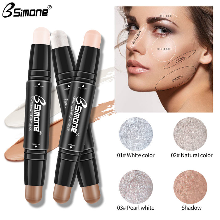 Jewelry WholesaleWholesale double head high gloss concealer contour stick JDC-CP-JunC002 Contouring powder 君灿 %variant_option1% %variant_option2% %variant_option3%  Factory Price JoyasDeChina Joyas De China