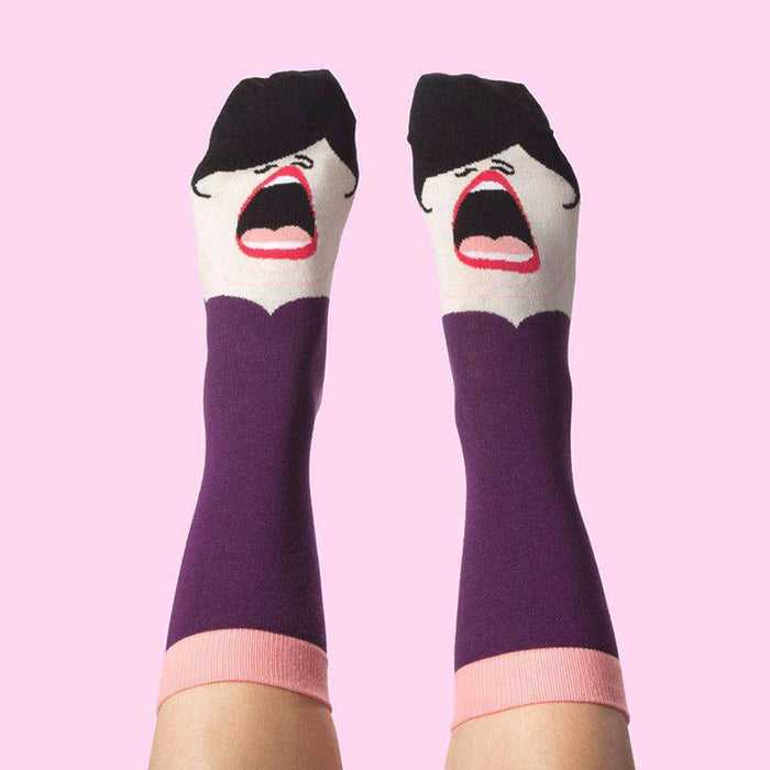 Wholesale funny personality fun double-sided pattern jacquard trendy socks JDC-SK-QAng002