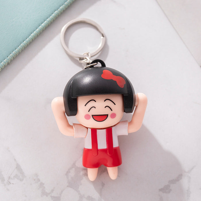 Jewelry WholesaleWholesale cartoon small balls will change face girl keychain JDC-KC-TengH001 Keychains 腾辉 %variant_option1% %variant_option2% %variant_option3%  Factory Price JoyasDeChina Joyas De China