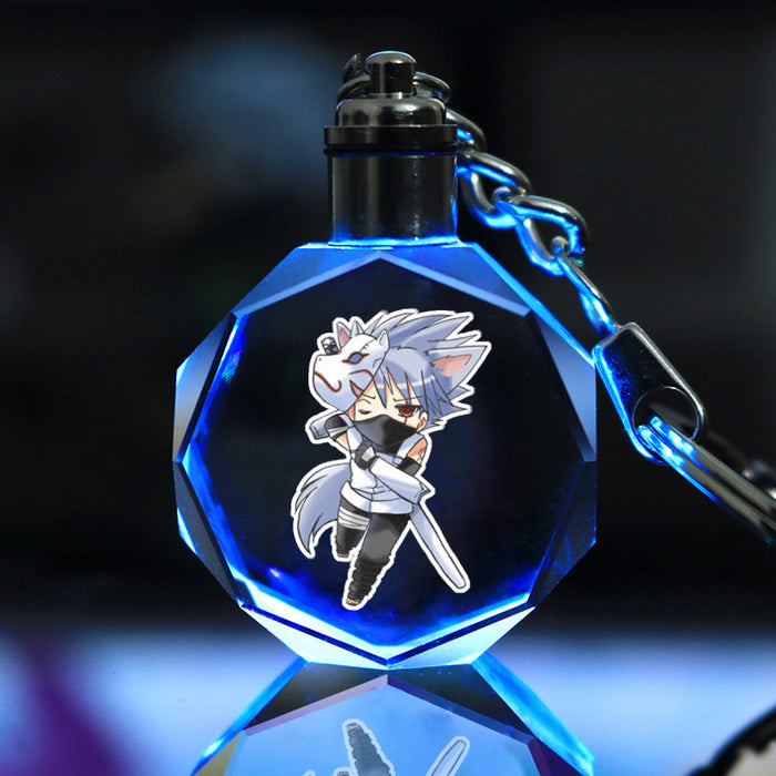 Wholesale Keychains Crystal LED Anime Peripherals Colorful Glow MOQ≥2 JDC-KC-LuoQ004