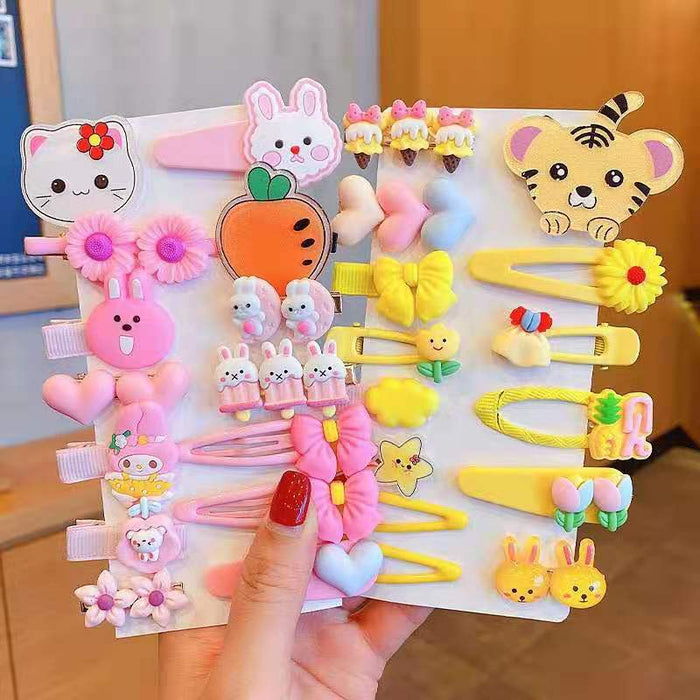 Jewelry WholesaleWholesale love flower hairpin cartoon animal 14 pieces JDC-HC-DR005 Hair Clips 蒂锐 %variant_option1% %variant_option2% %variant_option3%  Factory Price JoyasDeChina Joyas De China