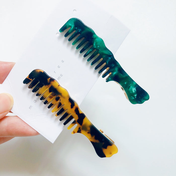 Wholesale Acrylic Comb Hair Clip MOQ≥3 JDC-HC-XingYi003