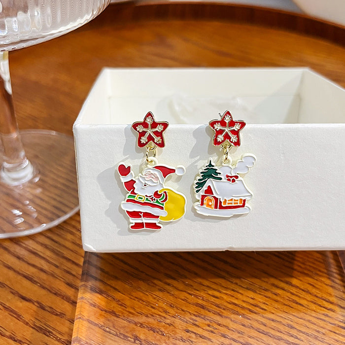 Wholesale Earring Alloy Christmas Creative Stud Earrings JDC-ES-MDD069