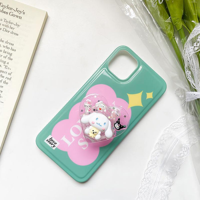 Wholesale Grips Epoxy Cute Cartoon Retractable Phone Holder (S) JDC-PS-BaiY027