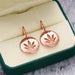 Jewelry WholesaleWholesale Copper Maple Leaf Earrings MOQ≥2 JDC-ES-Caos019 Earrings 曹适 %variant_option1% %variant_option2% %variant_option3%  Factory Price JoyasDeChina Joyas De China