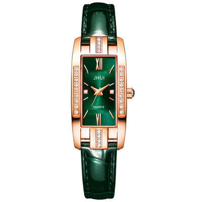 Jewelry WholesaleWholesale square small green belt quartz watch JDC-WH-SS003 Watch 时梭 %variant_option1% %variant_option2% %variant_option3%  Factory Price JoyasDeChina Joyas De China