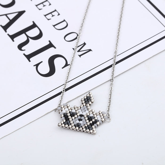 Wholesale Necklaces Titanium Steel Miyuki Cartoon Cute MOQ≥2 JDC-NE-GSACC001