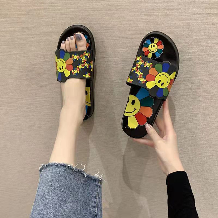 Jewelry WholesaleWholesale PVC Sunflower Slippers MOQ≥2 JDC-SP-Guod003 Slippers 果冻 %variant_option1% %variant_option2% %variant_option3%  Factory Price JoyasDeChina Joyas De China