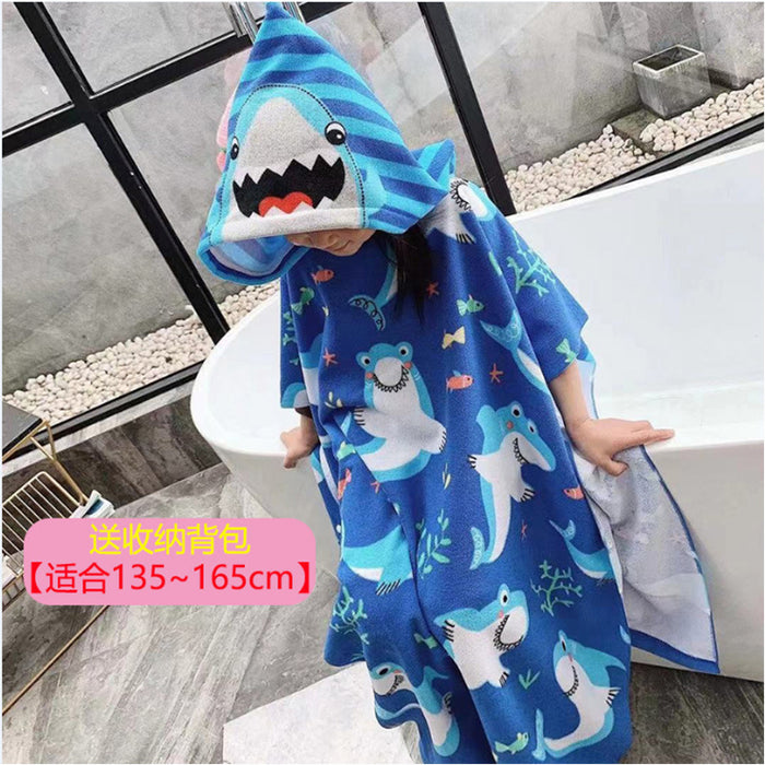 Wholesale Microfiber Cartoon Kids Bath Towel Cloak JDC-BTL-YaX005