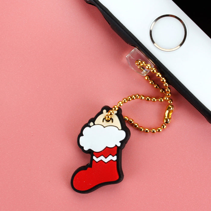 Wholesale Mobile Phone Dust Plug PVC Cute Cartoon Pendant MOQ≥3 JDC-PC-ZhongJ010