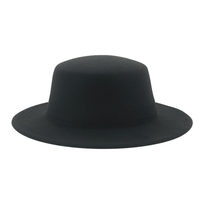 Jewelry WholesaleWholesale flat hat woolen wide brim hat JDC-FH-Guanchuan006 Fashionhat 冠川 %variant_option1% %variant_option2% %variant_option3%  Factory Price JoyasDeChina Joyas De China