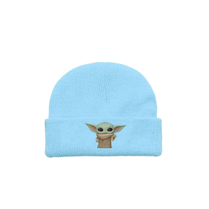 Wholesale Hat Acrylic Cute Cartoon Printed Kids Warm Ear Protection Knitted Hat (M) JDC-FH-WDM011