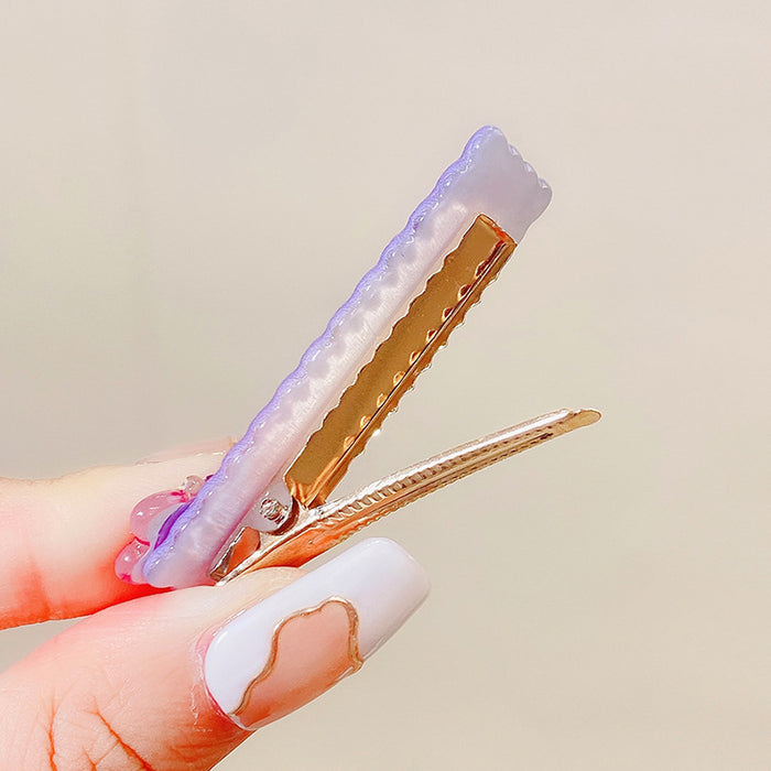 Wholesale purple acrylic hairpins JDC-HC-I411