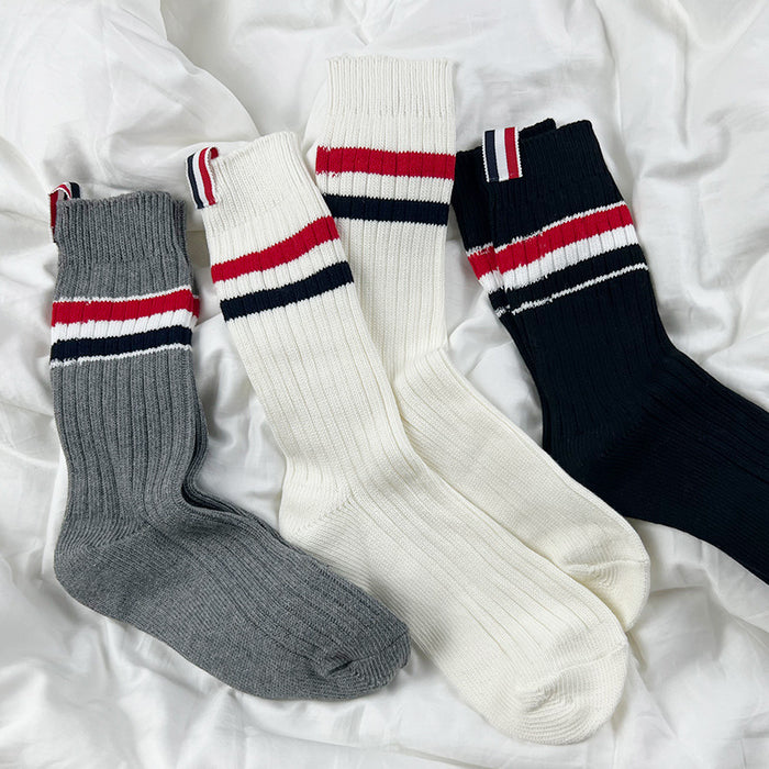 Wholesale Socks Cotton Labels Thick Needle Thick Thread Stockings MOQ≥3 (F) JDC-SK-HaiTao002