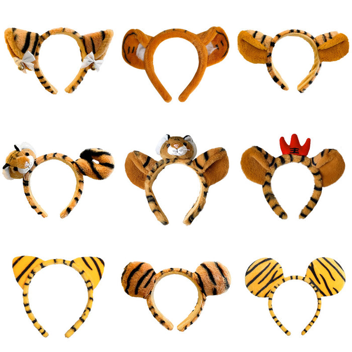 Wholesale cartoon Tigger headband female shape cute tiger JDC-HD-QiaHan001