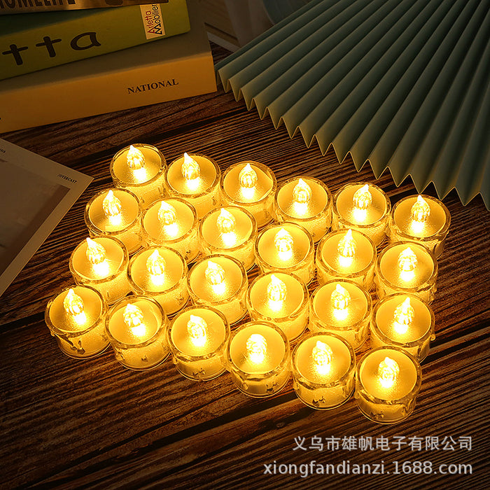 Wholesale Decorations PS LED Candle Light Glow Tealight Transparent JDC-DCN-XiongF001