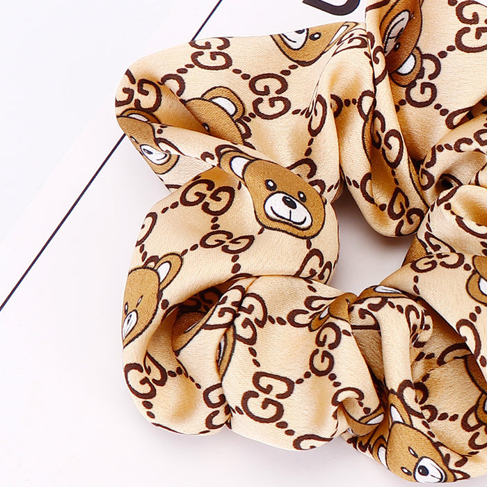 Wholesale Cute Bear Cloth Hair Scrunchies (F) MOQ≥2 JDC-HS-Hefeng006