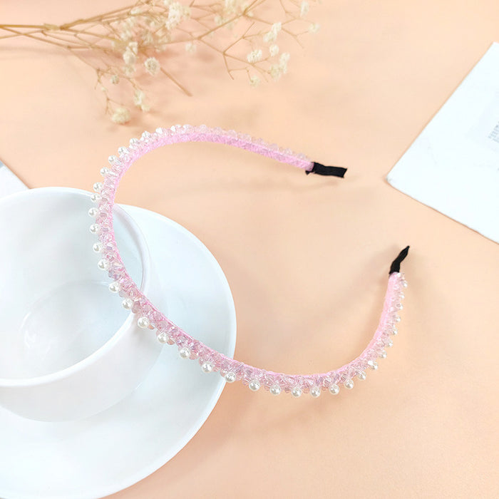 Jewelry WholesaleWholesale pearl crystal winding headband hairpin girl JDC-HD-O399 Headband 潮炫 %variant_option1% %variant_option2% %variant_option3%  Factory Price JoyasDeChina Joyas De China