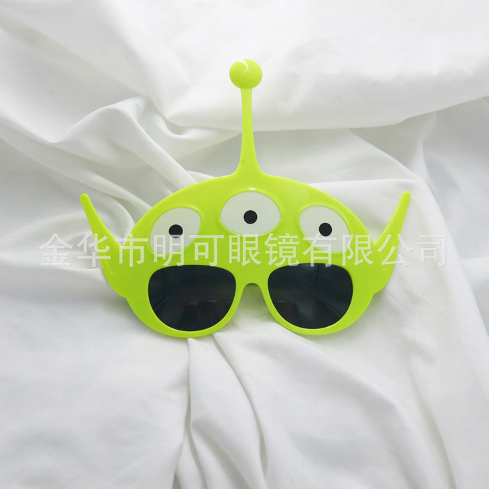 Jewelry WholesaleWholesale cartoon children's birthday toys bear glasses JDC-SG-MingK002 Sun Glasses 明可 %variant_option1% %variant_option2% %variant_option3%  Factory Price JoyasDeChina Joyas De China