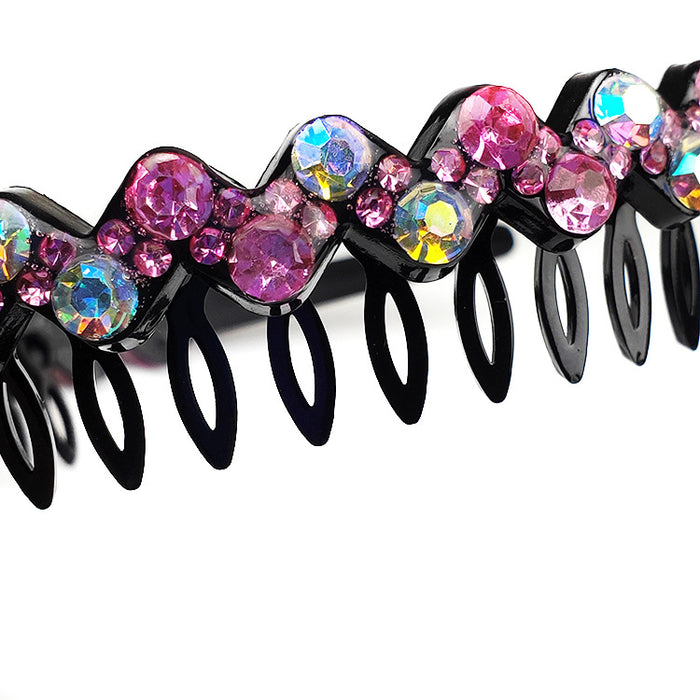 Wholesale Headband Rhinestone Resin MOQ≥10 JDC-HD-TaoQ001