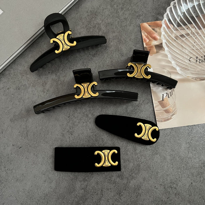 Wholesale Hair Clips Plastic Alloy Arc de Triomphe Vintage (F) JDC-HC-HX004