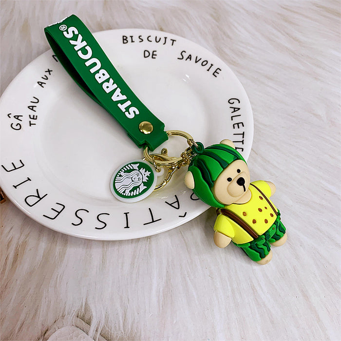 Wholesale Cartoon PVC Cute Bear Keychain (F) JDC-KC-DMF007