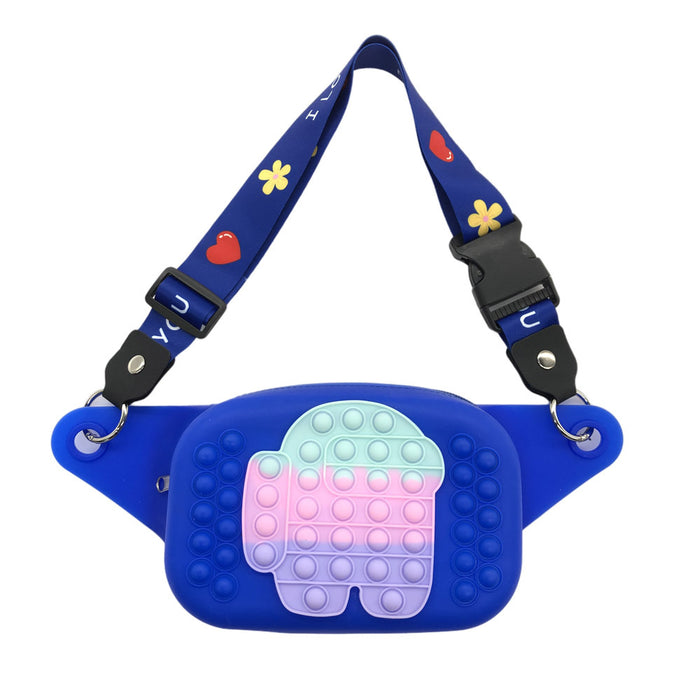 Wholesale Silicone Kids Puzzle Decompression Waist Bag Finger Press JDC-FT-Yizhen004