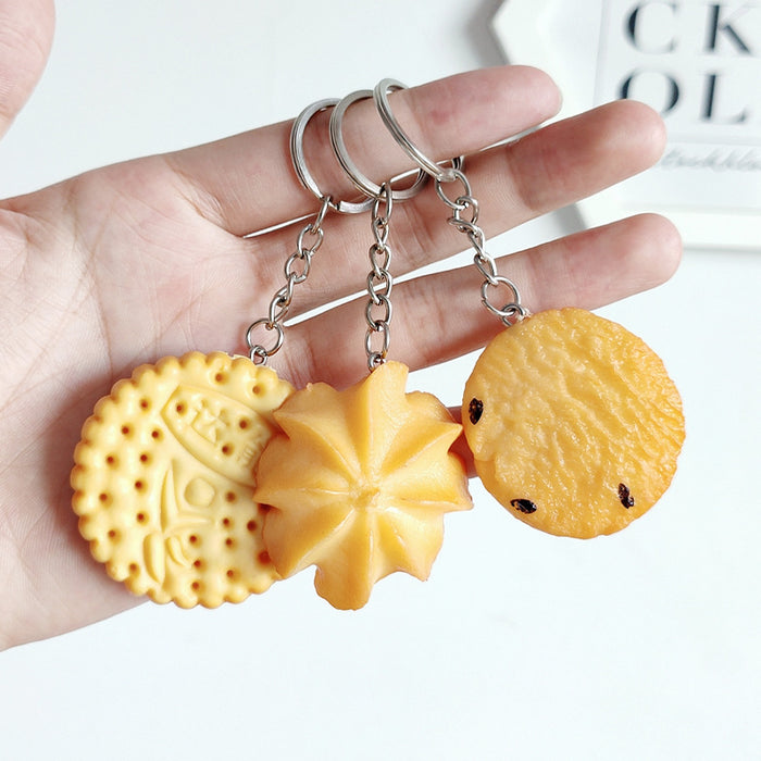 Jewelry WholesaleWholesale simulation cookie keychain pendant cute MOQ≥2 JDC-KC-QHaoo001 Keychains 青昊 %variant_option1% %variant_option2% %variant_option3%  Factory Price JoyasDeChina Joyas De China