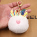 Jewelry WholesaleWholesale color color change ear rabbit hairball keychain JDC-KC-Zuge052 Keychains 祖格 %variant_option1% %variant_option2% %variant_option3%  Factory Price JoyasDeChina Joyas De China