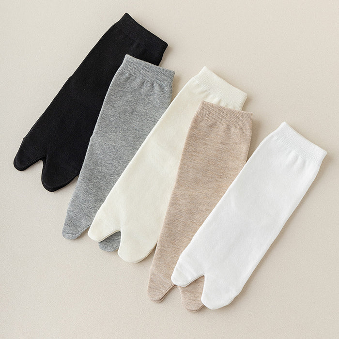 Wholesale Split Toe Socks Summer Thin Toe Socks Couple Socks MOQ≥2 JDC-SK-LinX003