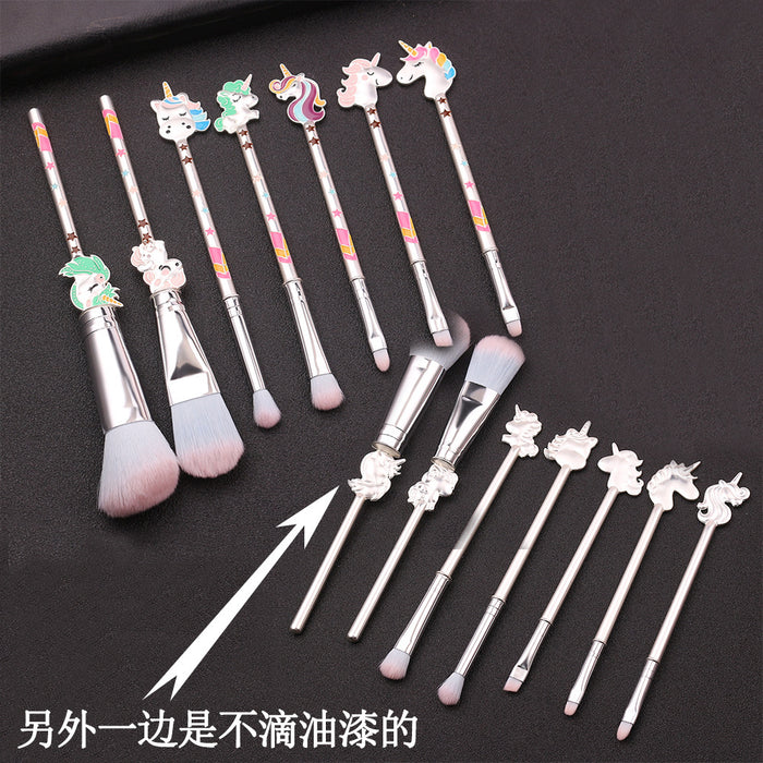 Wholesale Cartoon Man-made Fiber Makeup Brush Set (M) MOQ≥3 JDC-MB-GYu011