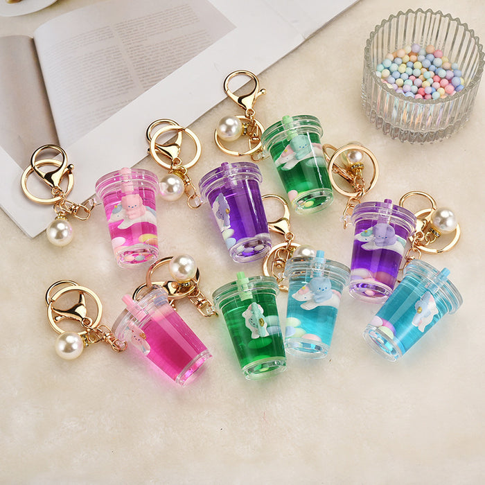 Wholesale Keychains Acrylic Unicorn Cute Cartoon (M) MOQ≥2 JDC-KC-ShangL001