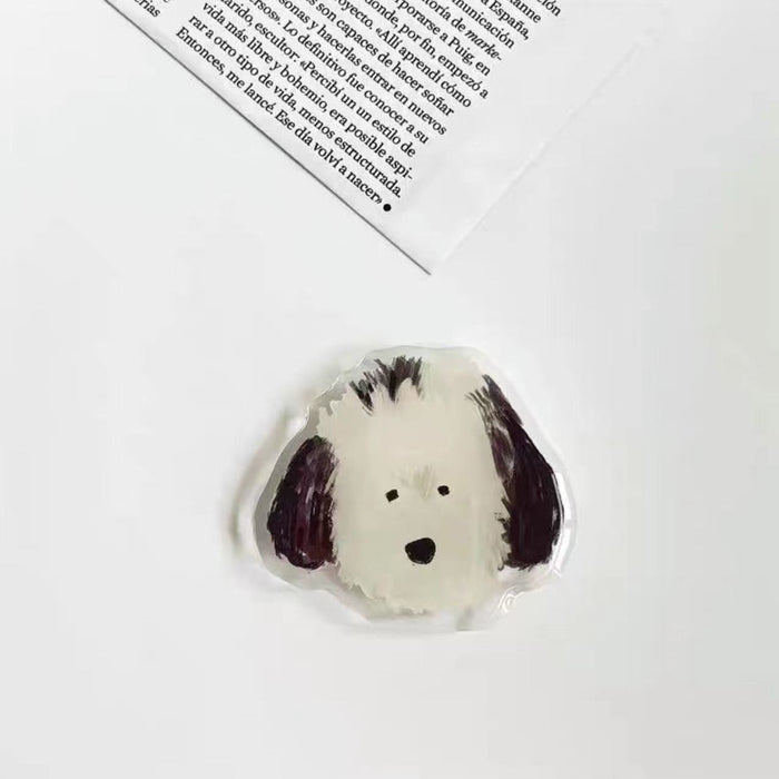 Wholesale Acrylic Epoxy Cartoon Cute Dog Airbag Phone Holder MOQ≥2 JDC-PS-WeiJiu030