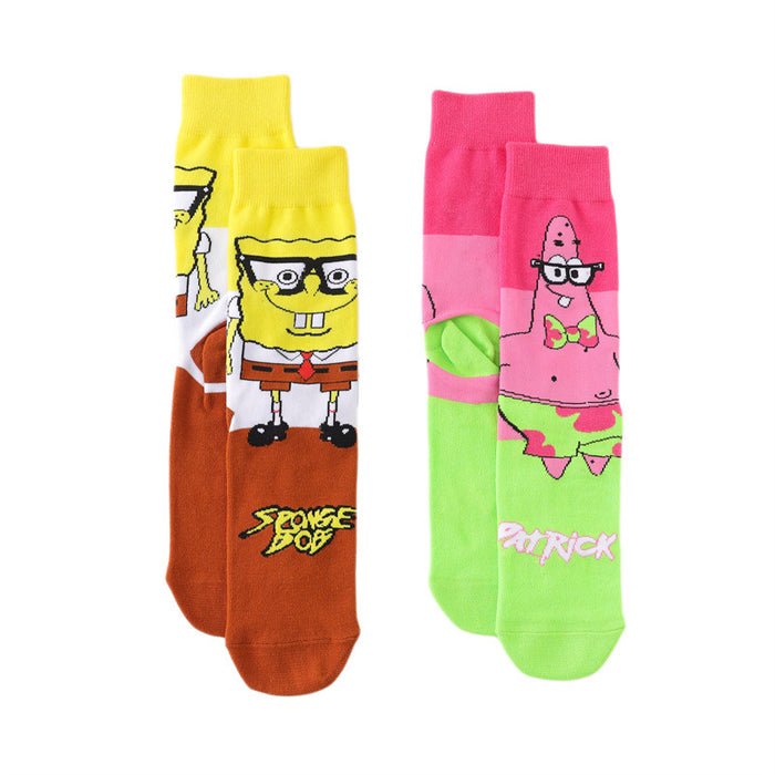 Wholesale socks cotton cartoon long tube animation MOQ≥10 JDC-SK-HuiHe023