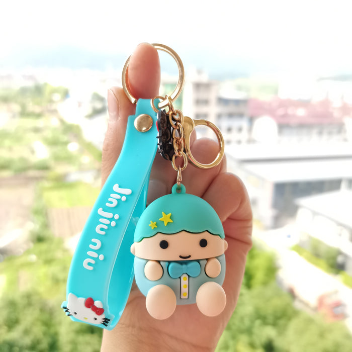 Wholesale keychain pvc doll cute key pendant cartoon MOQ≥2 JDC-KC-KDian005