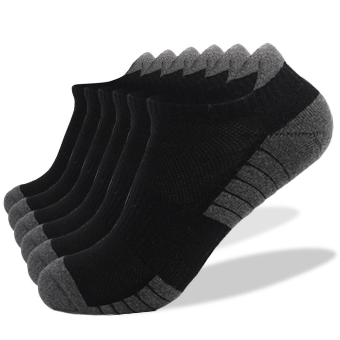 Wholesale running socks non-slip combed cotton socks sweat-absorbing breathable sports JDC-SK-LZL058