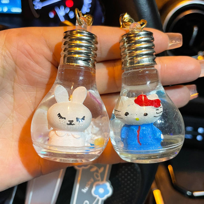 Wholesale Palo Cartoon Oil Key Ring Floating Bulb Keychain JDC-KC-PLuo006